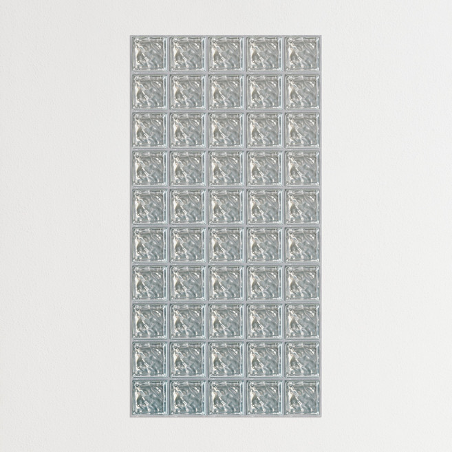 [인메이블] 리무버블 유리블럭 접착 포스터 10종 빈티지 감성 풍경 사진 인테리어 이사 개업 카페 선물 집들이, 03.RB-Ash Mint Gray