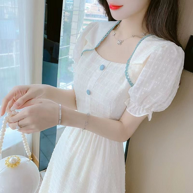 薄款雪紡洋裝女裝裝2026年氣質溫柔風收腰顯瘦超仙女裙子薄款雪紡洋裝女裝裝2026年氣質溫柔風收腰顯瘦超仙女裙子