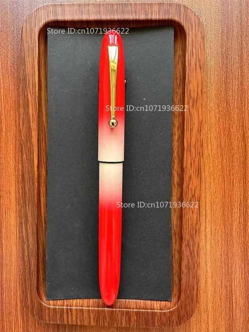 플래티넘 3776 파일럿 912//74/742/743 Sailor 21K/14K용 아름다운 래커 라덴 자개 마키에 만년필 배럴, 03 For Pilot 912, 20 Red And White