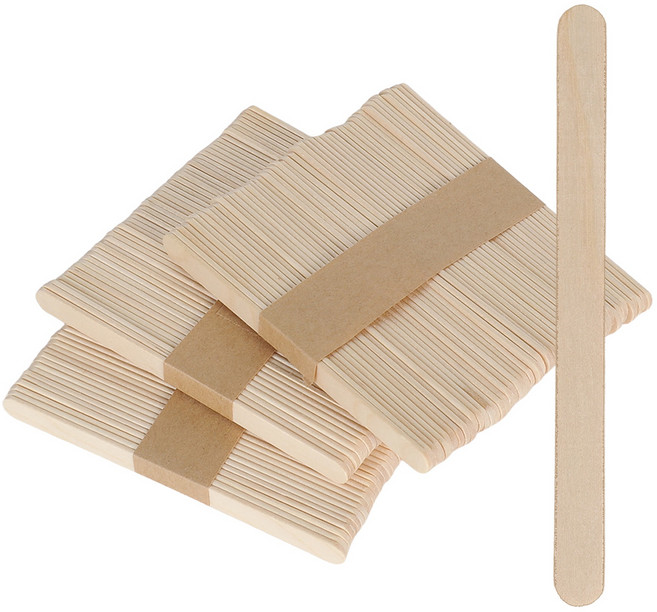 일회용 나무스틱 50입 아이스크림 디저트 하드 막대 커피스틱 왁싱막대, 1개, 50개입
