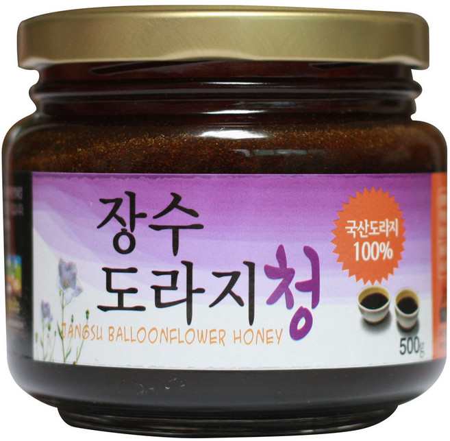 [장수] 국내산 100% 직접 재배한 도라지로 만든 도라지청 500g, 2개