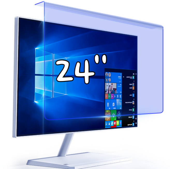 필름스테이션 걸이형 블루라이트차단 필름 화면보호기 23.6~27인치, 1개, 24인치