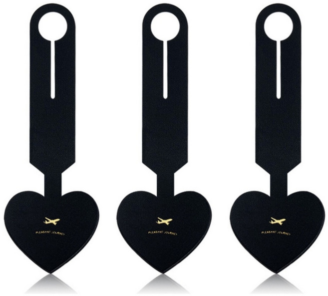 바이리모 여행 가방 캐리어 안심 네임택 하트 3p