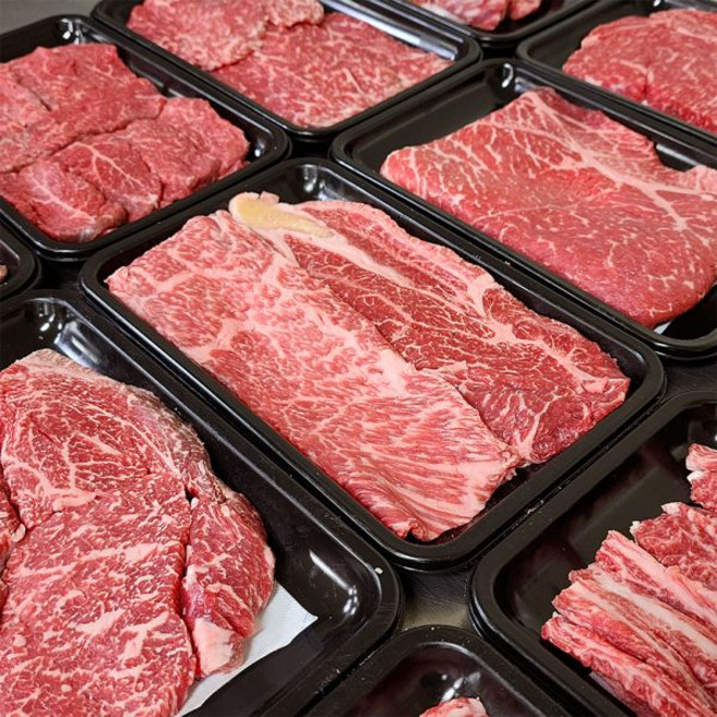 바라던 ++1등급 한우 꽃등심 차돌박이 갈비살 안심 보섭살 마장동한우 모음, 3_투뿔 한우 차돌박이 200g