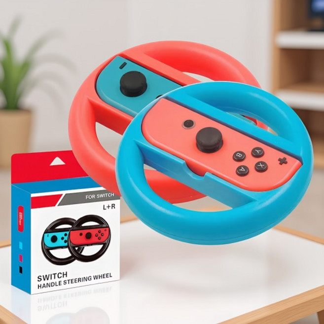쿠쿠스토어 프로 토너먼트 키트 조이콘 레이싱 휠 (OEM급 SL 버튼 반응), 01 Red And Blue Suit