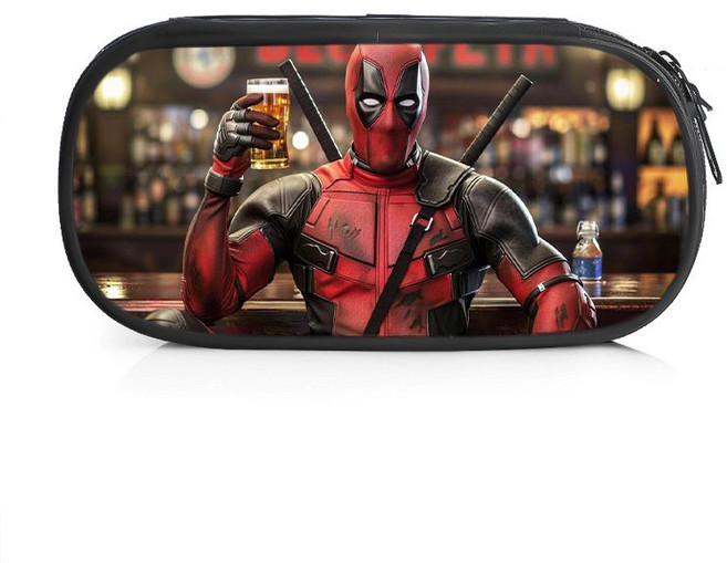 데드풀필통 캔버스 울버린굿즈 연필필통 입학선물 문구류, D W6