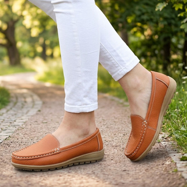 김영주 가죽 컴포트 클래식 슬립온 로퍼 단화 효도화 KYJ-1082