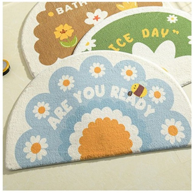 극세사 발매트 현관매트 주방매트 60*40, 그린