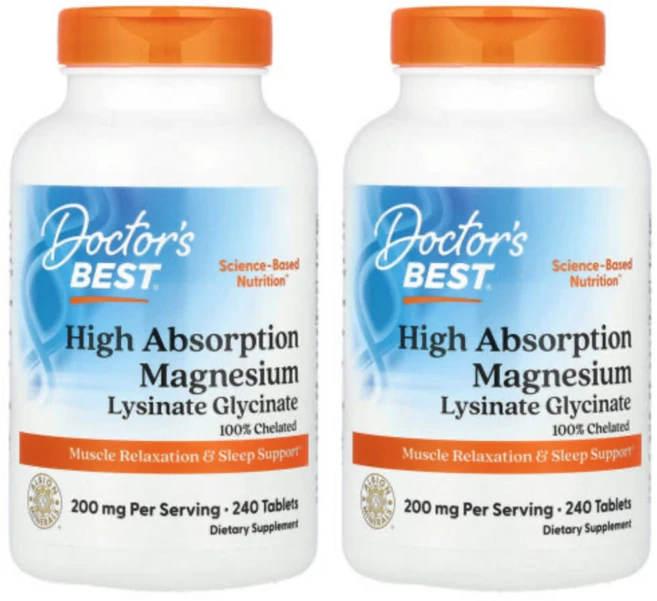 [닥터스 베스트] 고흡수 킬레이트화 마그네슘 (8개월분), 2개, 240정 - 쿠팡