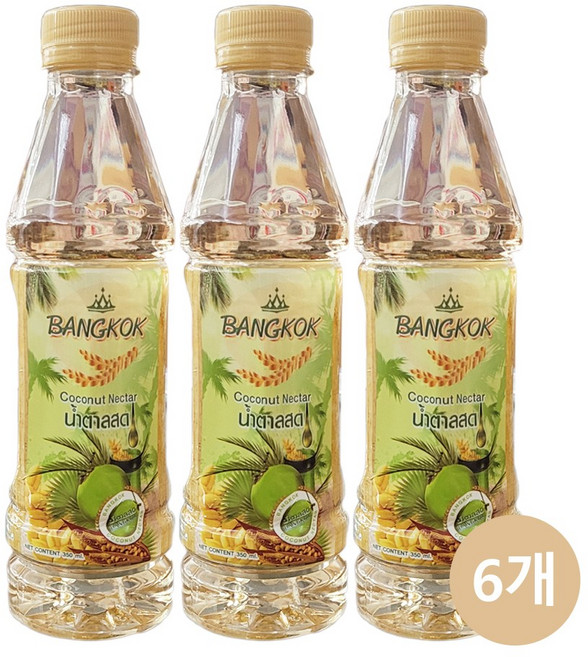 태국 방콕 코코넛 넥타르 350ml x 6개 코코넛워터 태국음료 코코넛음료 Thi BANGKOK Coconut Nectar