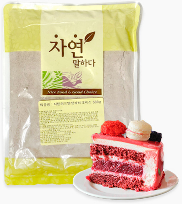 퓨라토스 사틴 레드벨벳 케이크 믹스 소분, 500g, 1개