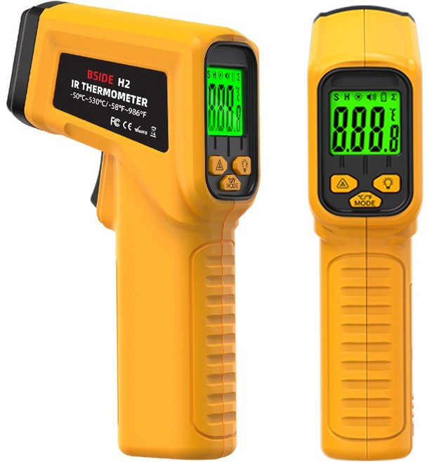 BSIDE H2 紅外線測溫儀 -50°C~530°C 測溫範圍, 1個