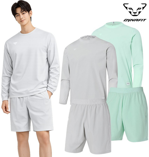 시원하고 가벼운 남성 NEO PISTE 맨투맨4.5부반바지셋트 YUM23201YMM23364_GNST
