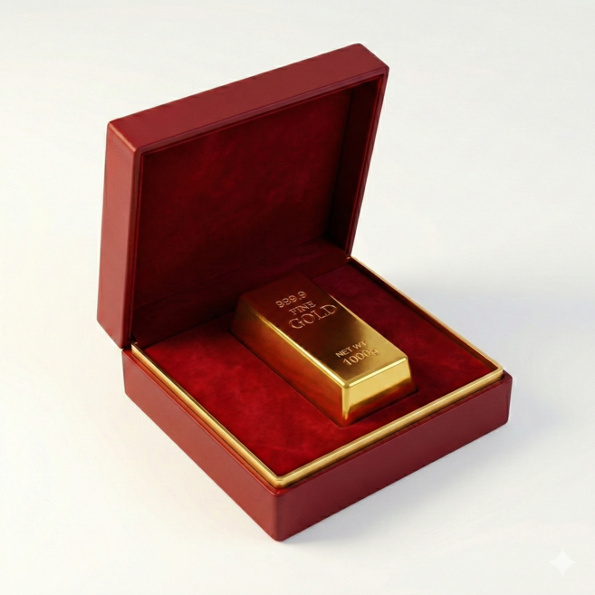 데이벤처 금전운 소품용 골드바 실버바 모형, 금(골드)