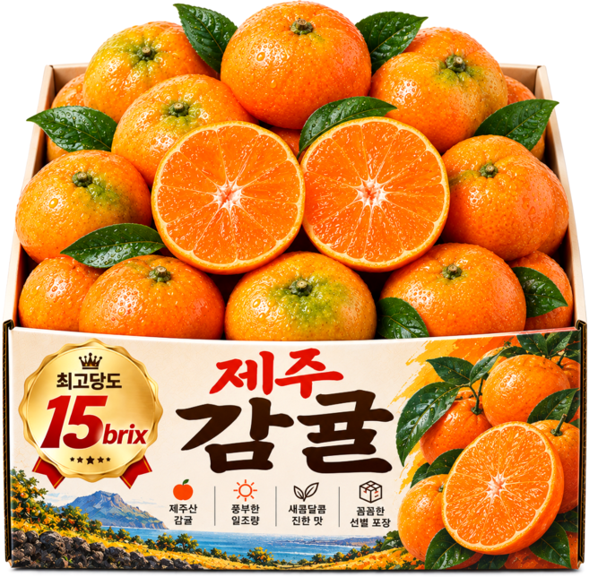 [30박스한정]최고15brix 제주감귤 현지직송, 1박스, 10kg