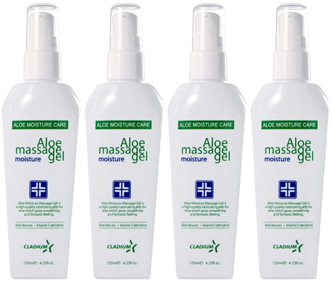 클라디움 알로에 모이스처 마사지 젤 120ml 캡용기형, 4개