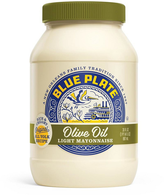 블루 플레이트 마요네즈 샌드위치 스프레드 오즈 병 8개 1팩, 1개, Light Olive Oil