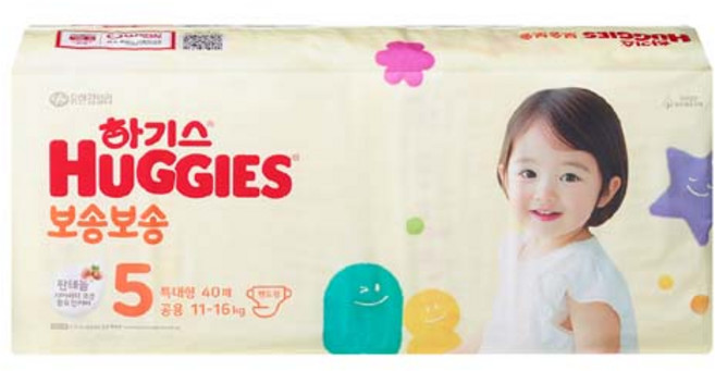 하기스 보송보송 밴드형 기저귀, 5단계, 40매