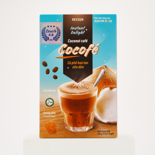 COCOFE 베트남 커피 코코넛 믹스 스틱 커피, 160g, 1개, 10개입