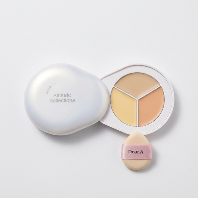 디어에이 퍼펙트 커버 컨실러 팔레트 + 핑거퍼프 세트, C02, 1개