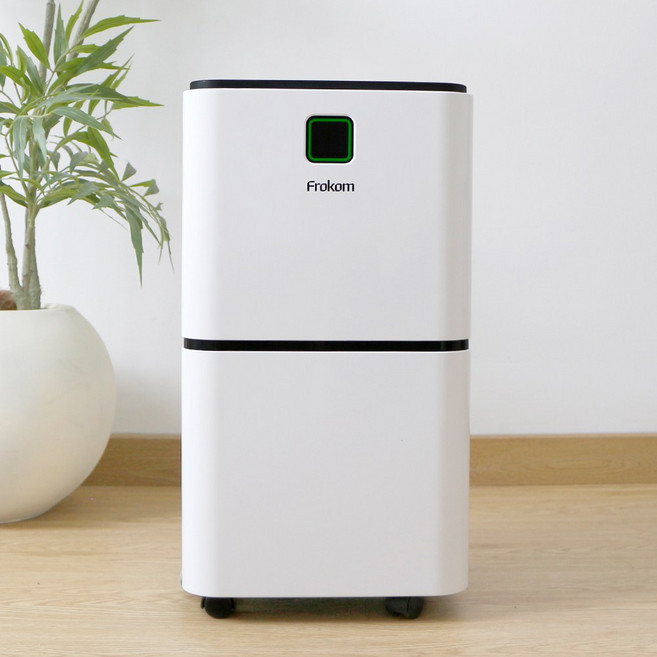 Frokom 가정용 제습기 12L 대용량 아파트 원룸 화장실 빨래 저소음 고효 제습, 화이트