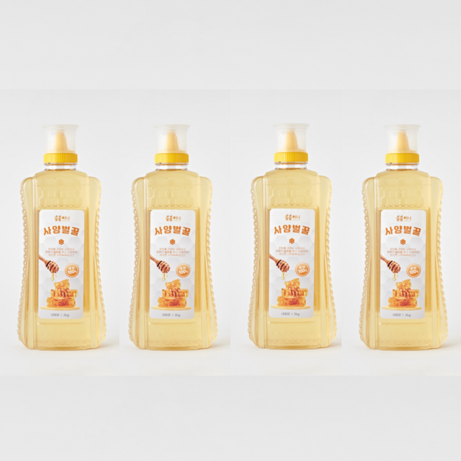 출출허니 100% 국내산 순수 사양벌꿀, 4개, 2kg