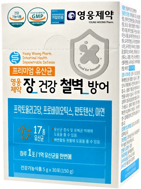 영웅제약 장건강 철벽방어 (5g x 30포) 1박스, 1개, 150g - 쿠팡