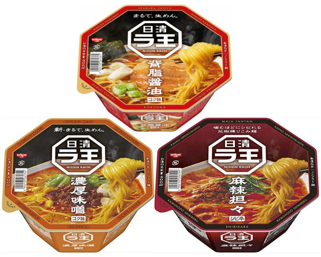 일본 닛신 라오 컵라면 3종류X4개 12개 1박스 골라담기 라왕 컵누들 미소 간장 탄탄면, 미소라면6개+미소라면6개