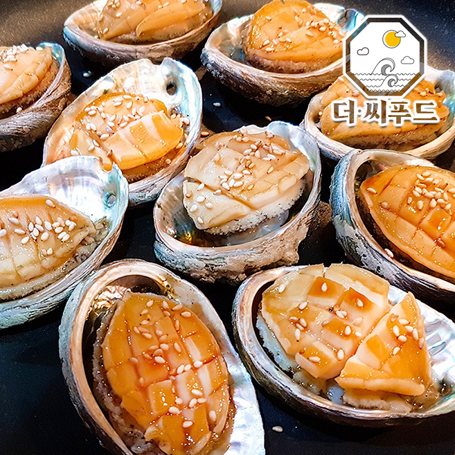 국산 냉동전복 버터구이 죽, 사이즈 : 20-25미, 1개, 1kg