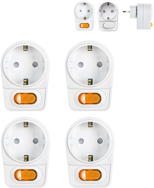 절전 멀티탭 L자1구+L자1구+L자1구+L자1구, 4개