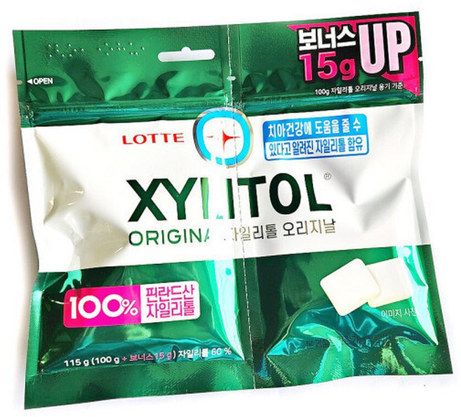 롯데 자일리톨 오리지날리필 115g 6개