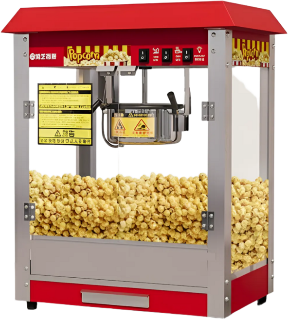 팝리온 업소용 팝콘기계 대형 행사용 영화관, 고급형 지붕형