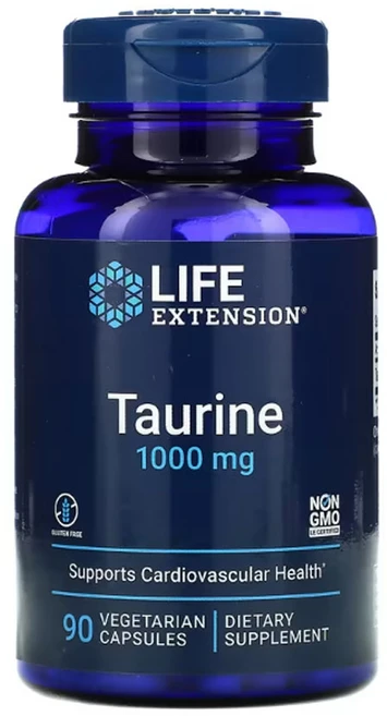 라이프익스텐션 타우린 1 000mg 90캡슐, 1개, 90정 - 쿠팡