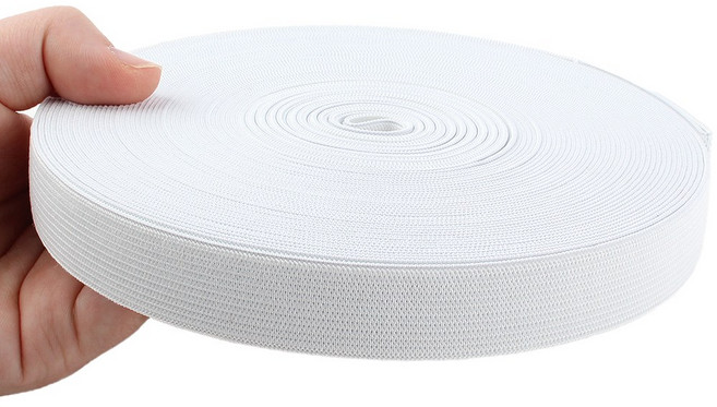 Joeunmall 허리 고무밴드 25mm 고무줄 16.5M(18마), 화이트, 1개