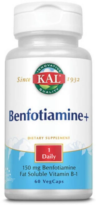 칼 150mg 벤포티아민 플러스 정제 60정 Kal 150 Mg Benfotiamine Plus Tablets 60 Count, 1개 - 쿠팡