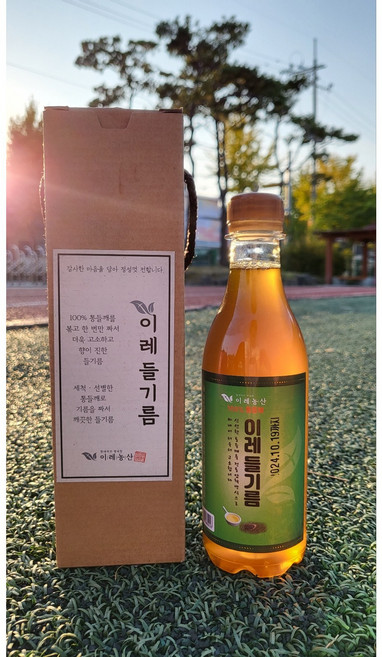 이레농산 참기름 들기름 350ml, 이레 들기름 350ml 단품, 1개