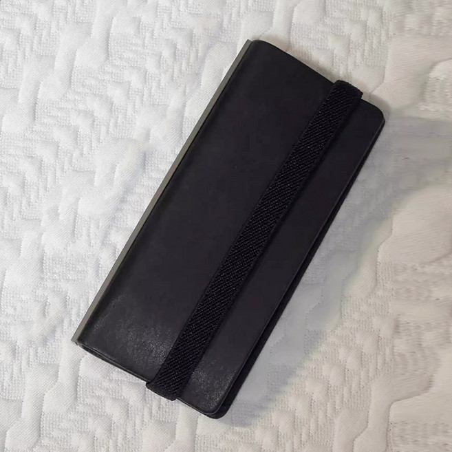 인무드 하프 바인더 무지속지 40매포함 슬림 스터디 위클리 플래너 금전출납부 미니 다이어리 슬림북 다꾸, 1개, 블랙