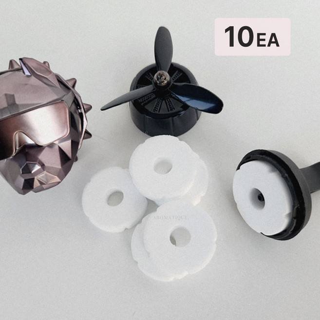 리필 차량용 방향제 디퓨저 압축타블렛 메탈스틱, 무향타블렛(리필)-도넛28mm, 10개