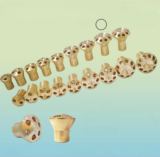 황동 분배기 6구부터 10구까지 다양한 용도 에어컨 냉장 기계 보일러 배관, 1개, 입구 12.7mm-출구 5.2mmx9구멍