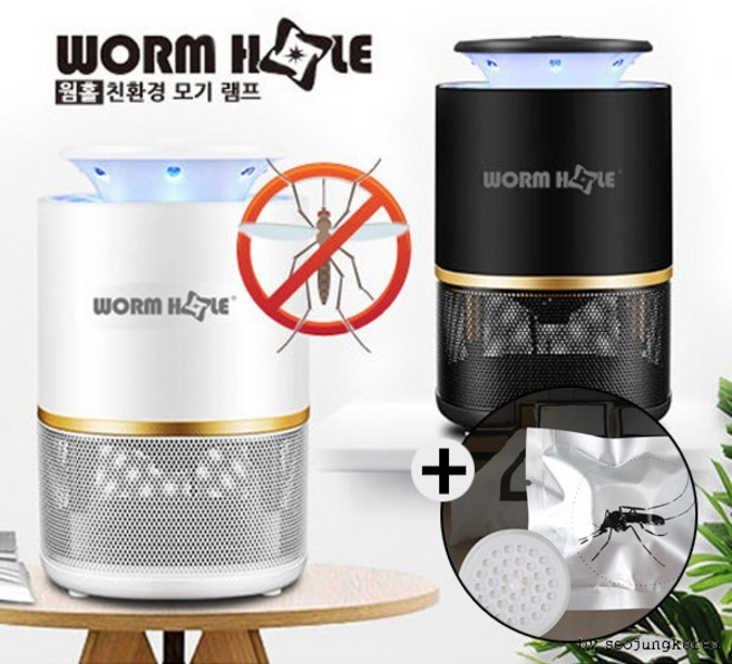 포충기 모기유인제 모기퇴치기 해충퇴치기 모기 퇴치, 04.웜홀모기램프랜턴-블랙