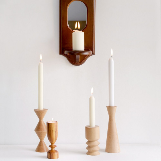 벨기에 스파스 양초 테이퍼 초 티라이트 캔들, 테이퍼캔들 M 크림, 1개