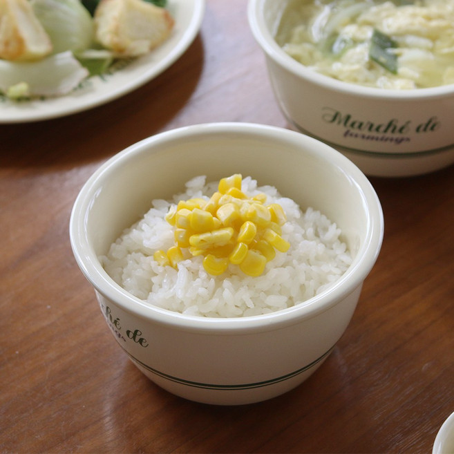 티니블랑 파밍스 마켓 도자기 공기 1P, 화이트, 1개