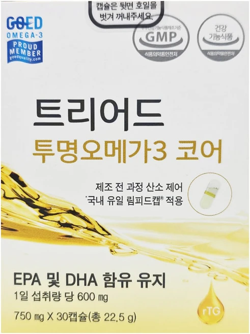 [엔핑] 셀로닉스 트리어드 투명오메가3, 1개, 30정 - 쿠팡