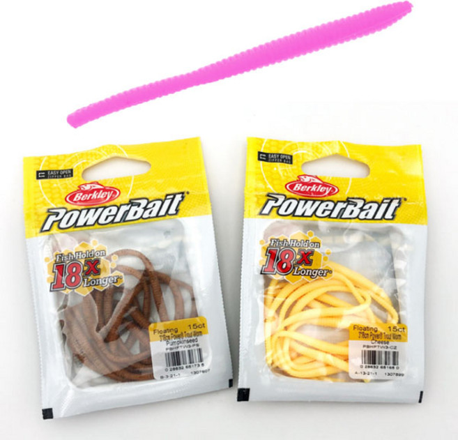 버클리 파워베이트 트라우트웜 3인치 PBHFTW3, PS, 1개