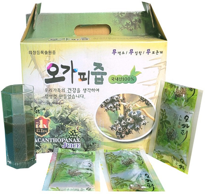 국내산 오가피진액 100mlx60포 좋은원료로 깊은맛을 더한 오가피즙 (한방건강마을), 1개