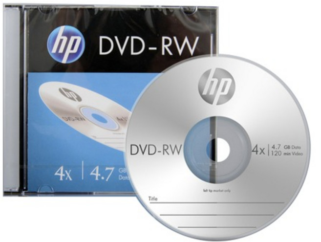 HP 공DVD-RW 1개입, HP공시디／DVD-RW(1개)