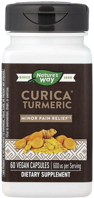 네이처스웨이 Curica 강황 600mg 베지 캡슐 60정(캡슐 1정당 300mg), 60정, 1개 - 쿠팡