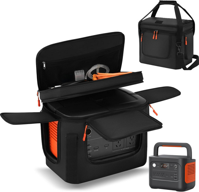 Jackery Explorer 1000 V2와 호환되는 휴대용 전원 스테이션 가방 퀵 액세스 창이 있는 소프트 패딩 케이스 V2용 발전기 커버Jackery 1000용 제외