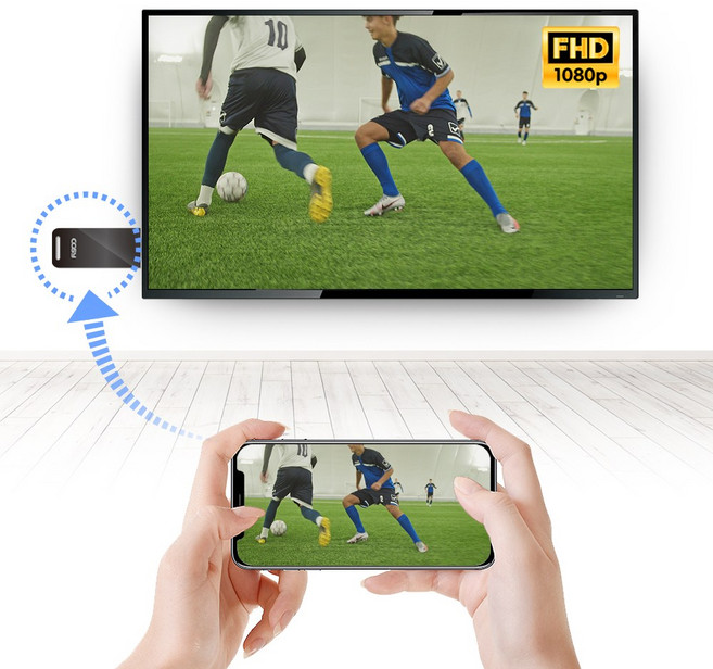 무선 디스플레이 어답터 미라캐스트 스마트 미러링 동글이 무선 MHL/아이폰13