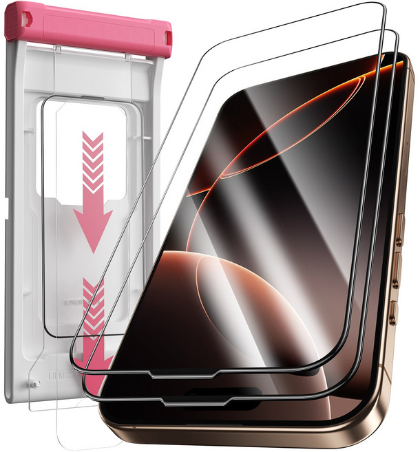 hoerrye 9H 강화유리 액정보호필름 스크래치 복원 지문방지 고화질 핸드폰 액정보호필름, 1세트